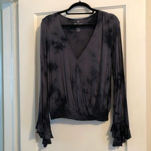 Tie Dye Bell Sleeve Top